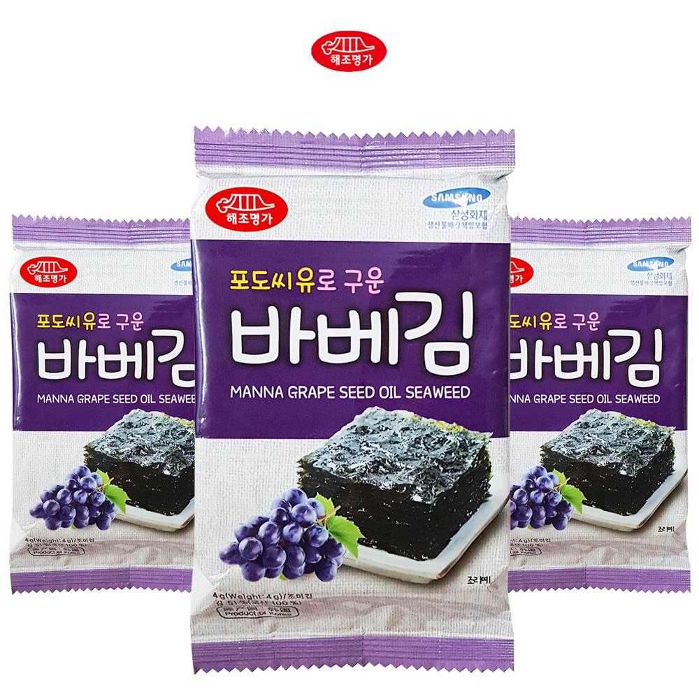 MANNA GRAPE SEED OIL SEASONED SEAWEED