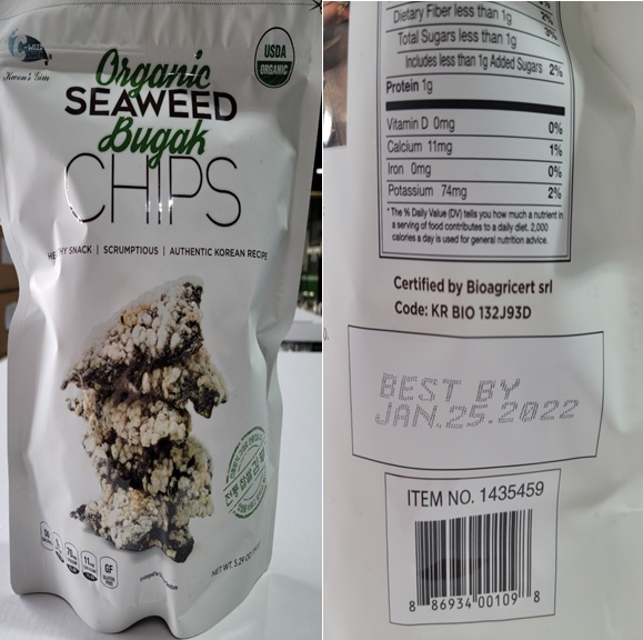 Seaweed Bugak Chips