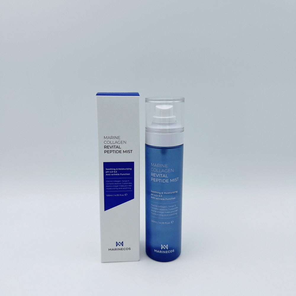 MARINECOS Revital Peptide Mist 120ml Moisture Anti-wrinkle Marine Collagen Korea