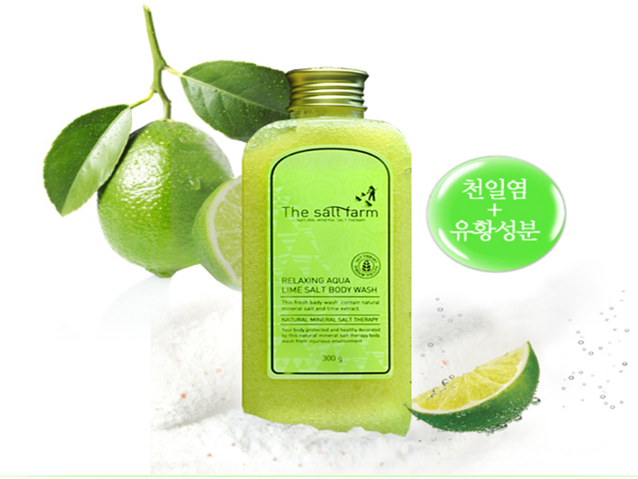 The Salt Farm Relaxing Salt Body wash(lime)