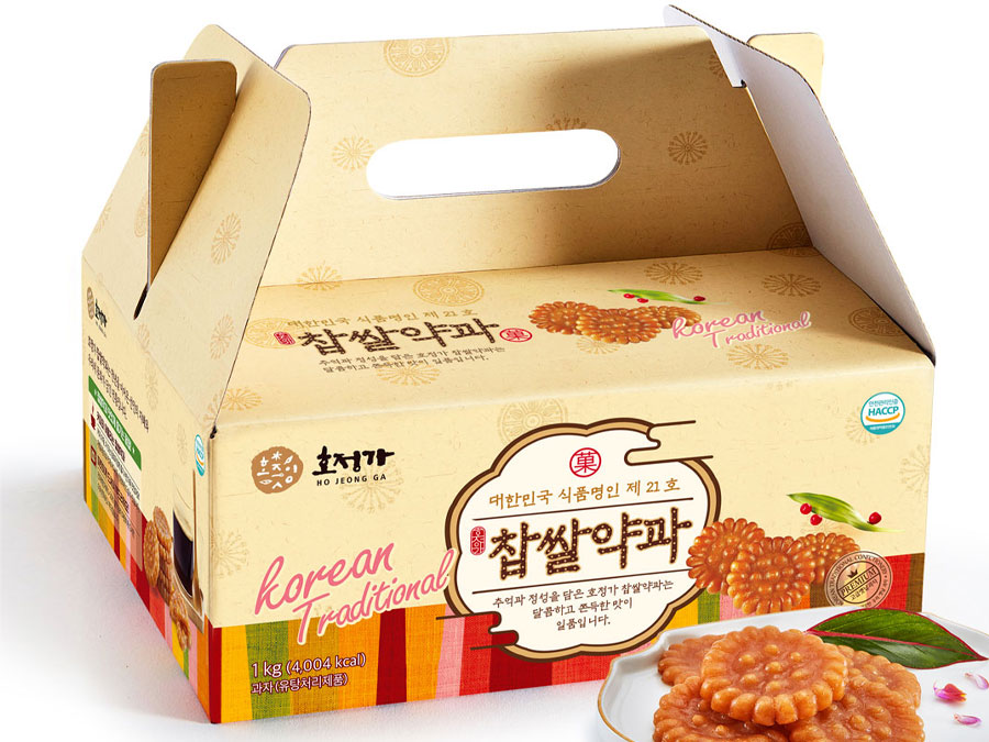 Hojeongga Glutinous Rice Yakgwa (Deep-fried Honey Cookie) Set (1kg)