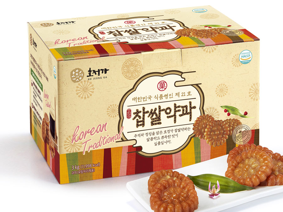 Hojeongga Glutinous Rice Yakgwa (Deep-fried Honey Cookie) Set (3kg)