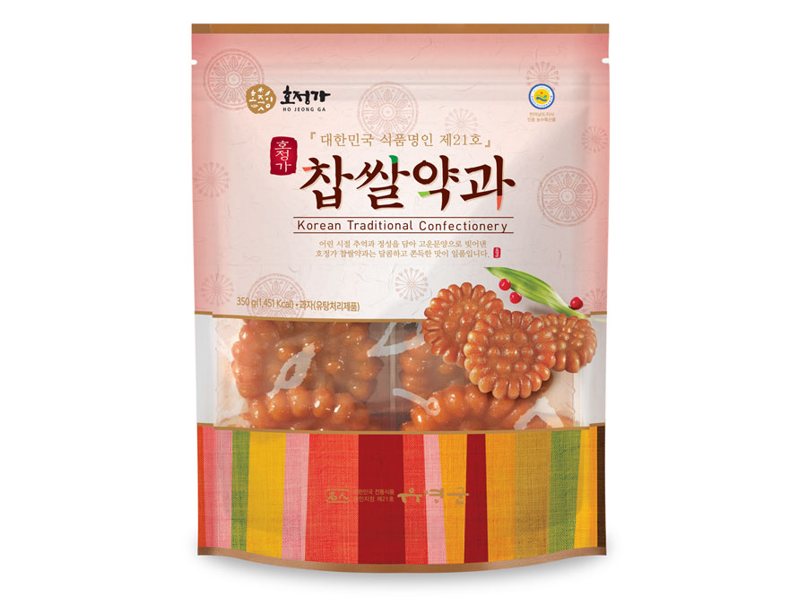 Hojeongga Glutinous Rice Yakgwa (Deep-fried Honey Cookie) 350g