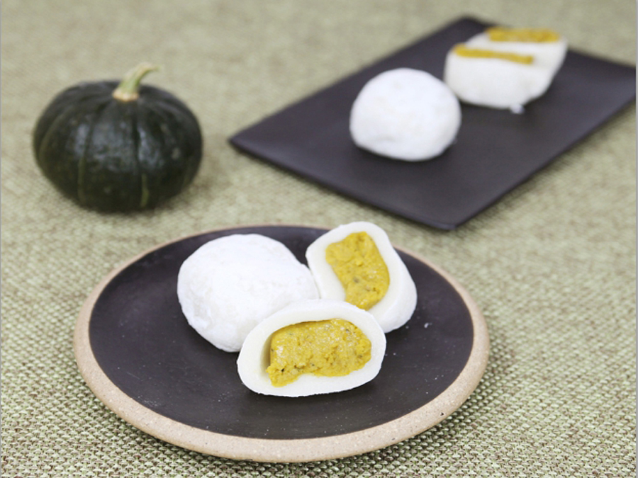 Smiling Haenam sweet pumpkin glutinous rice cake