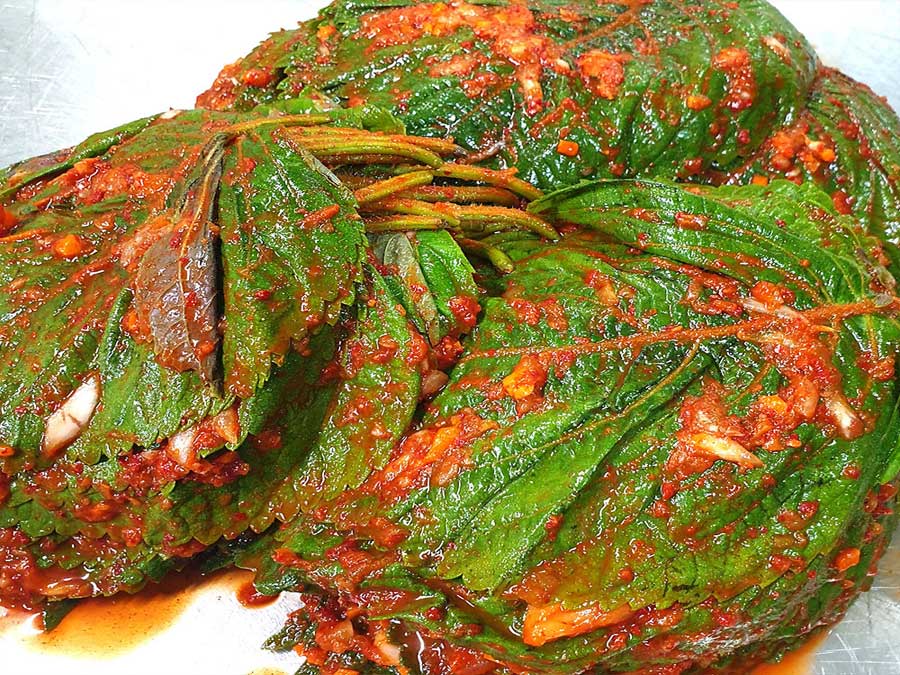 Jayeonrak perilla leaf kimchi