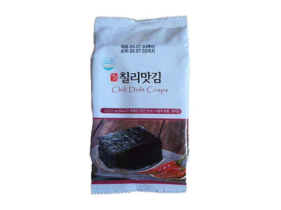 SEASONED SEAWEED SNACK (Chili Drift Crisps)